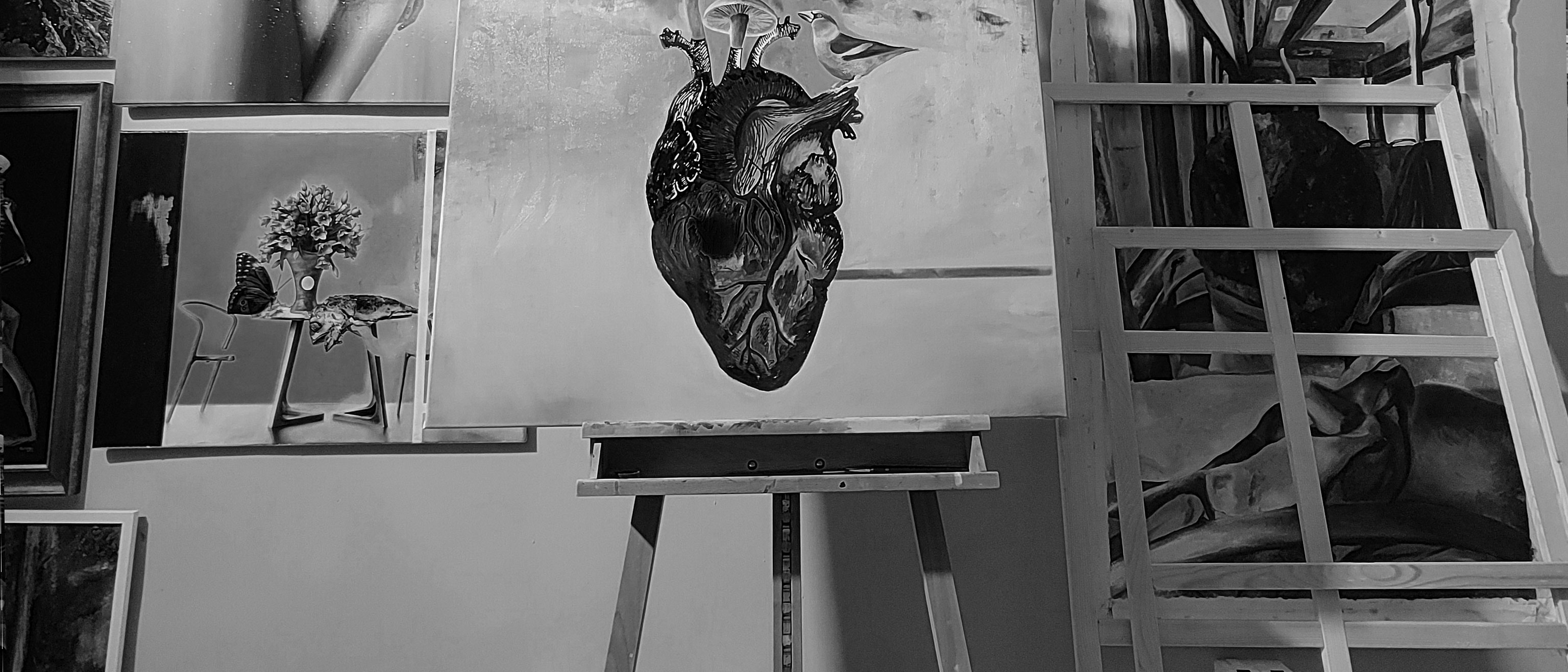 Inside the art studio of Horhát Kund Lehel